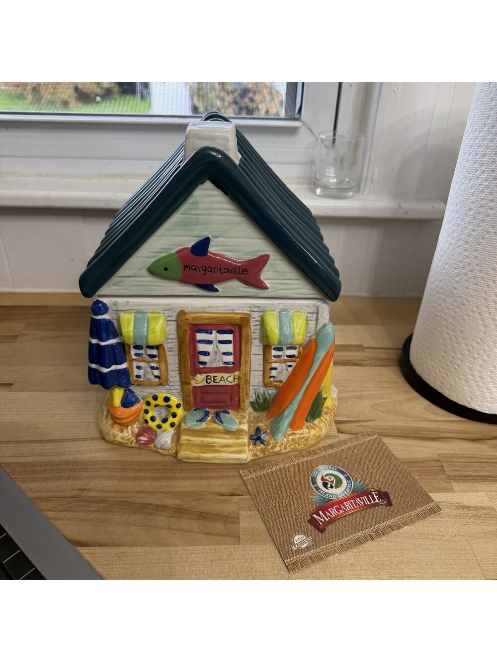 Jimmy Buffet Margaritaville David's Cookies Cookie Jar Fish Beach House
